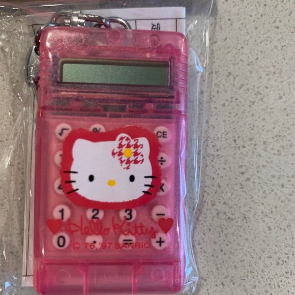 Hello Kitty Mini Calculator Keychain vintage 1997 - Picture 4 of 4